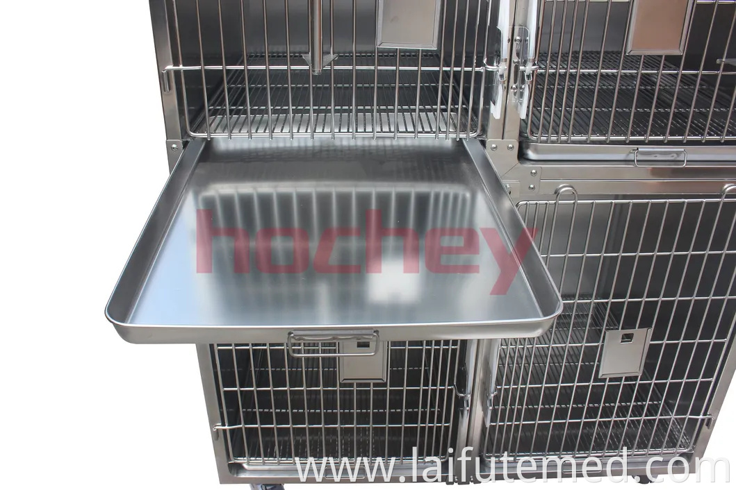 Animal Care Pet ICU Cage for Vet Clinic Hospital Inpatient Oxygen Cabin Cat Dog Stainless Steel House
